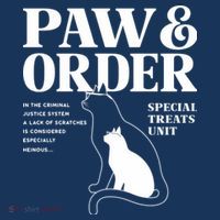 Paw And Order Cats Special Treat Unit Gift For Pet Lover Apron thumb 3