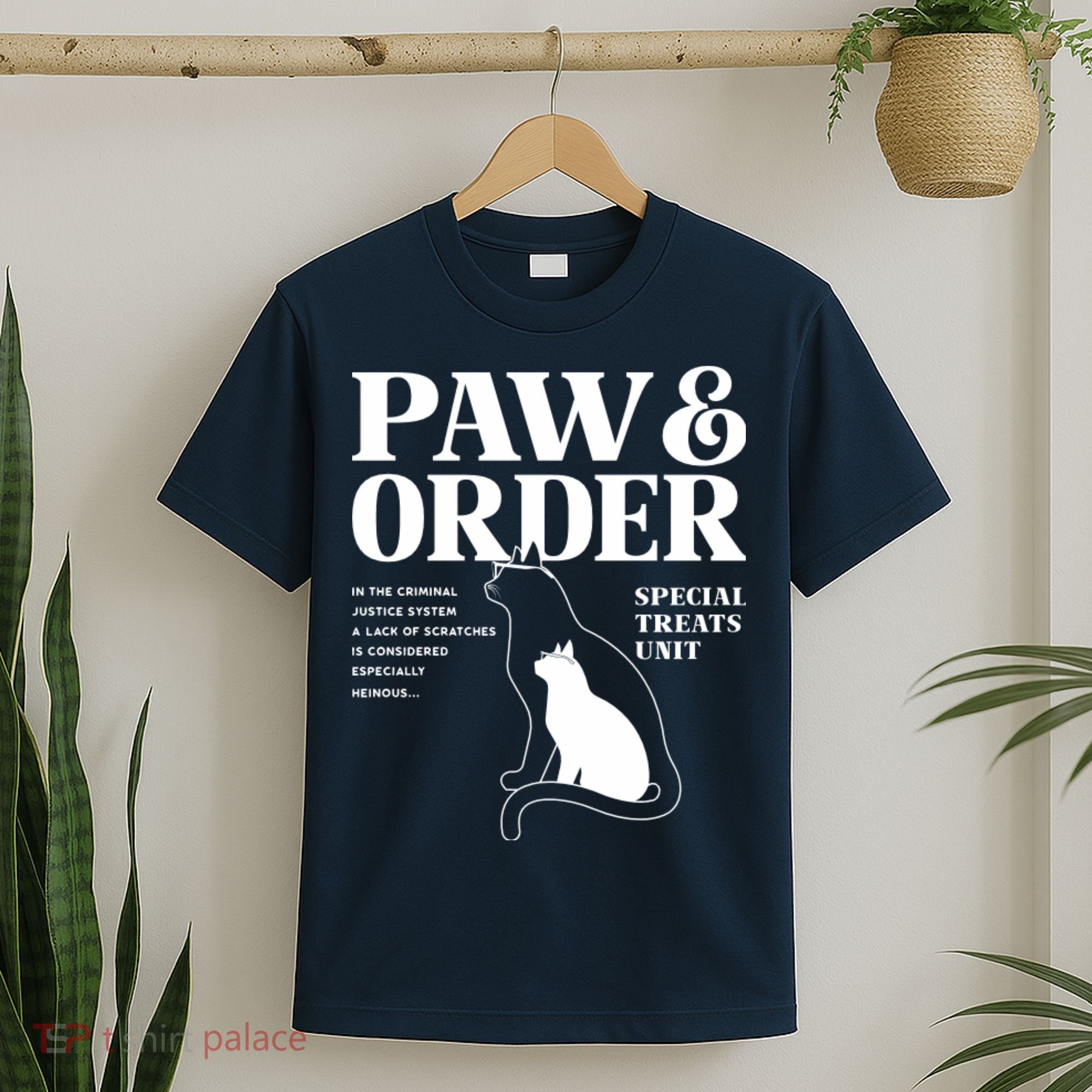 Paw And Order Cats Special Treat Unit Gift For Pet Lover T-Shirt