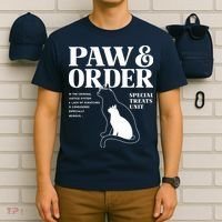 Paw And Order Cats Special Treat Unit Gift For Pet Lover T-Shirt thumb 6