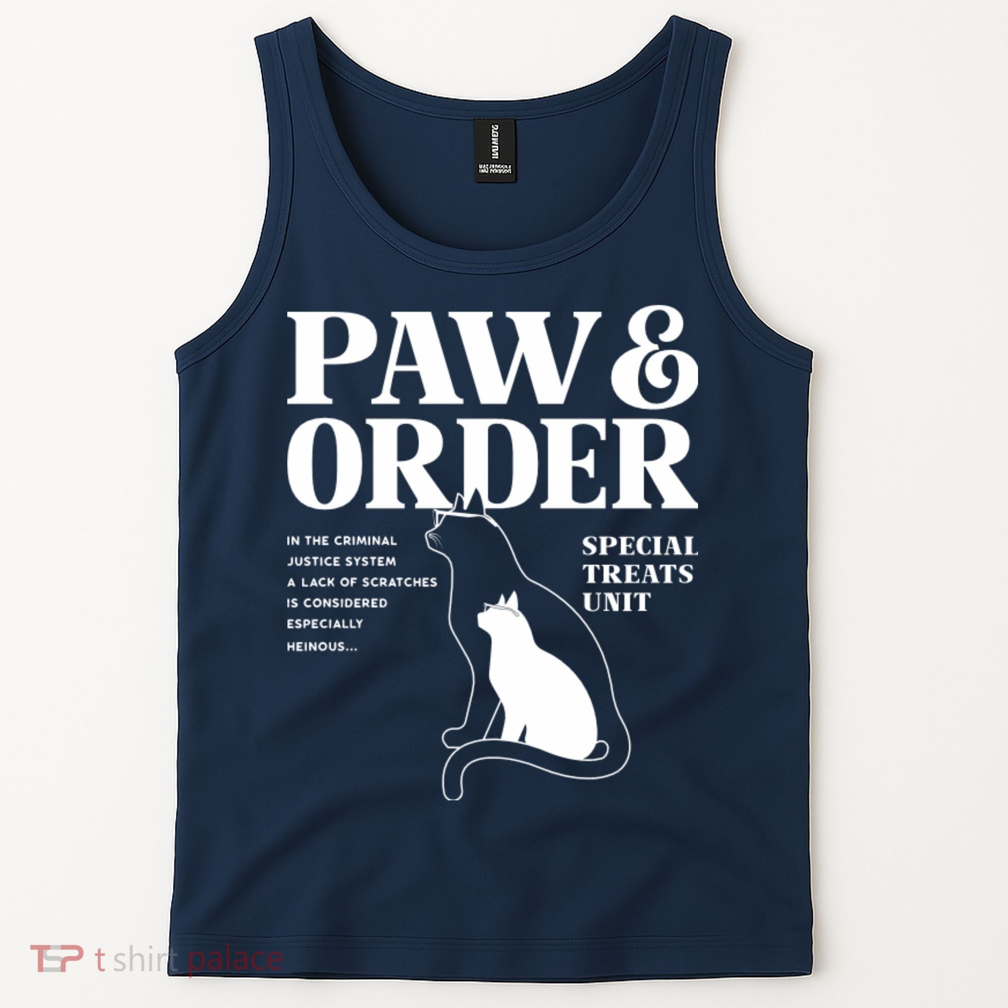 Paw And Order Cats Special Treat Unit Gift For Pet Lover Tank Top