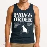 Paw And Order Cats Special Treat Unit Gift For Pet Lover Tank Top thumb 3