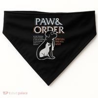 Paw and Order Special Training Dog And Cat USA-Made Doggie Bandana thumb 0