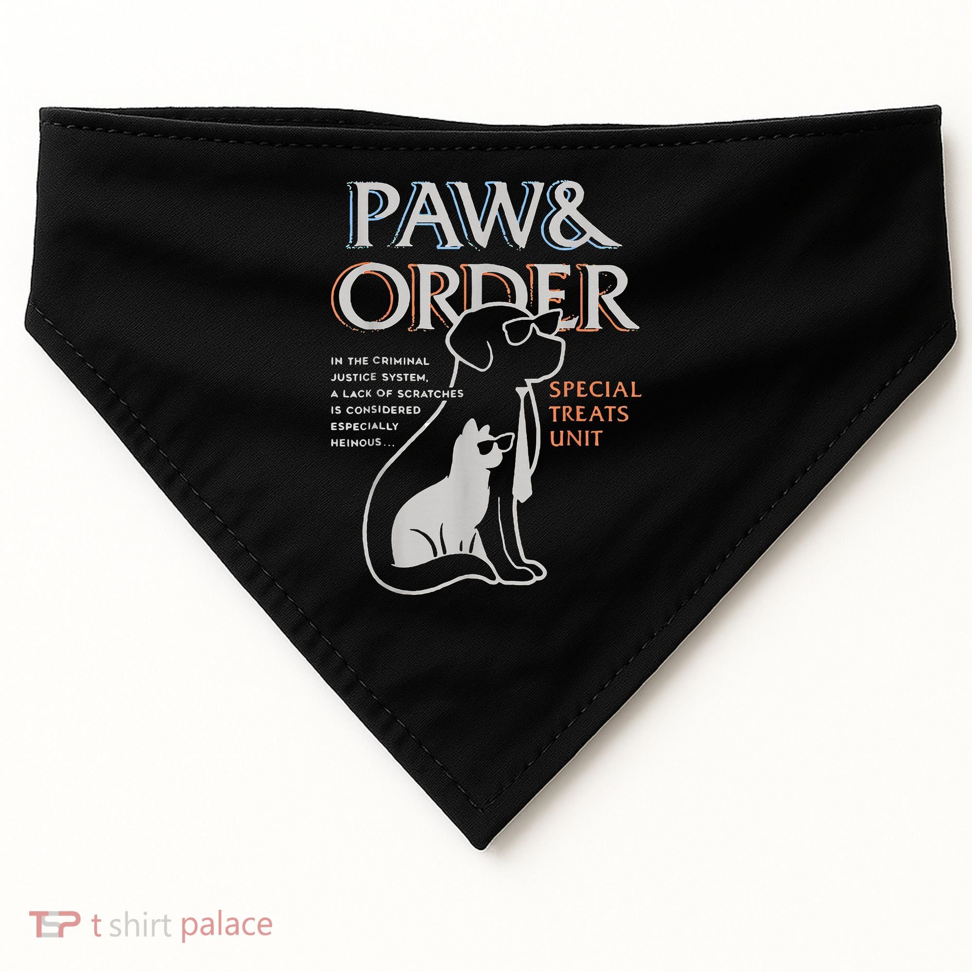 Paw and Order Special Training Dog And Cat USA-Made Doggie Bandana