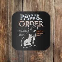 Paw and Order Special Training Dog And Cat Coaster thumb 0