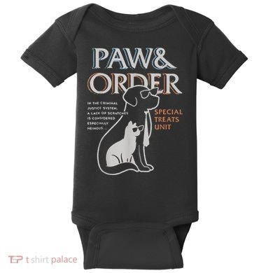 Paw and Order Special Training Dog And Cat Baby Bodysuit