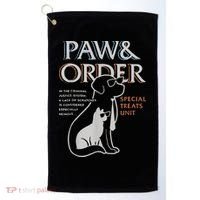 Paw and Order Special Training Dog And Cat Golf Towel thumb 0