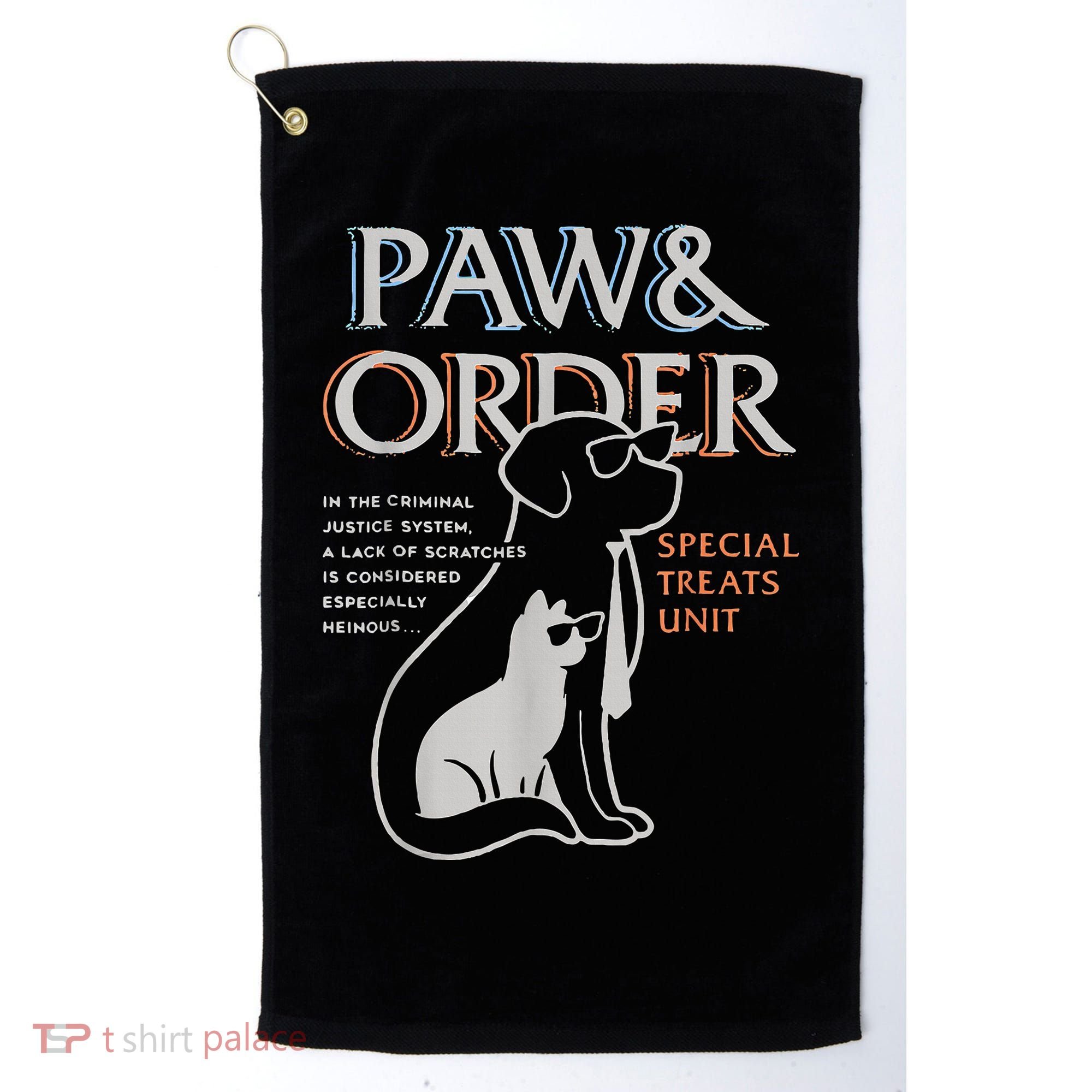 Paw and Order Special Training Dog And Cat Golf Towel