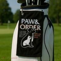Paw and Order Special Training Dog And Cat Golf Towel thumb 2