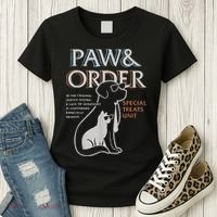 Paw and Order Special Training Dog And Cat Women's T-Shirt thumb 3
