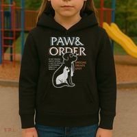 Paw and Order Special Training Dog And Cat Kids Hoodie thumb 3