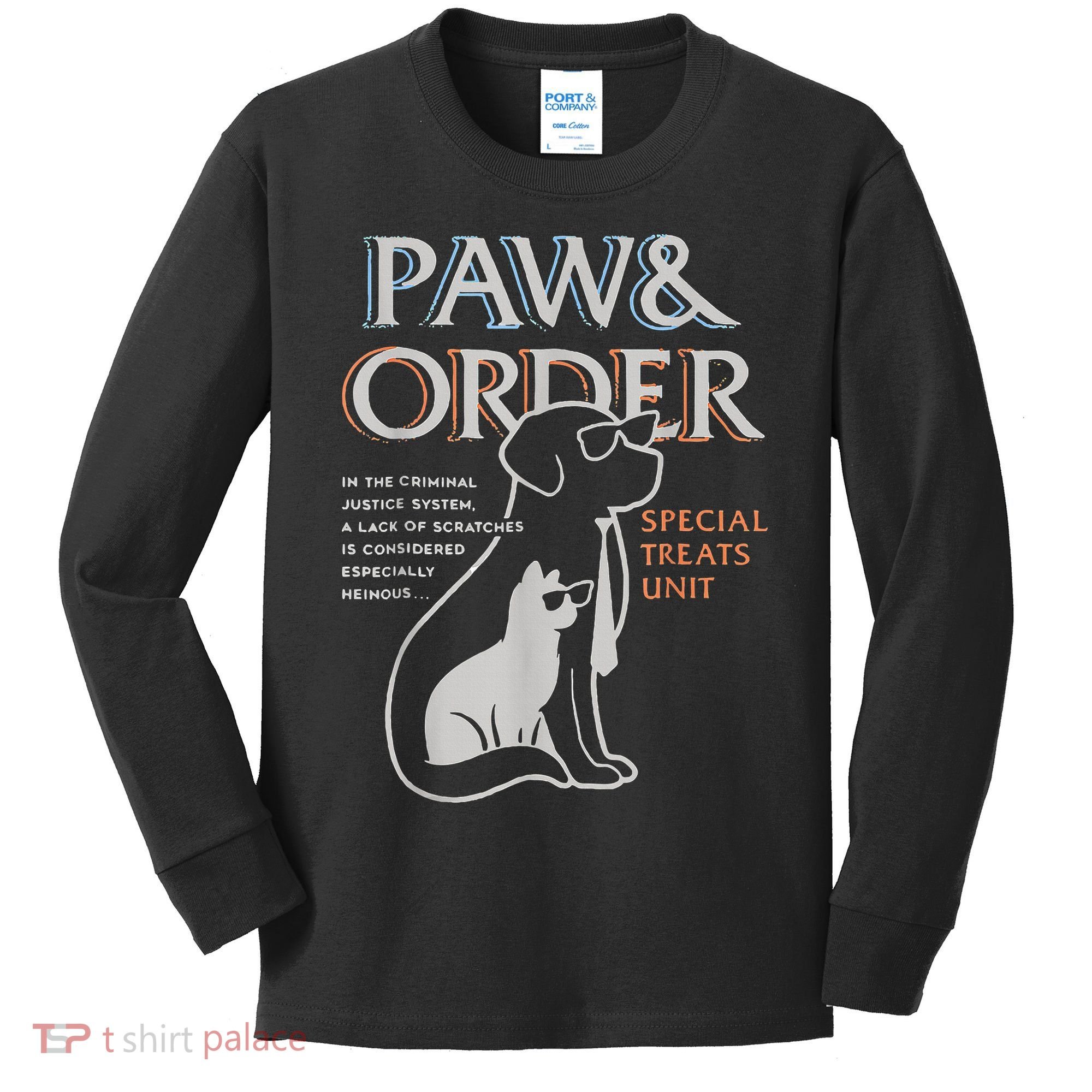 Paw and Order Special Training Dog And Cat Kids Long Sleeve Shirt