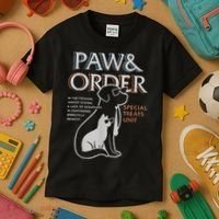 Paw and Order Special Training Dog And Cat Kids T-Shirt thumb 3