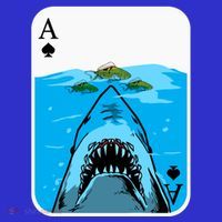 Poker Ace Of Spades Shark Hunting Fish Texas HoldEm Poker Cool Gift Women's Tank Top thumb 5