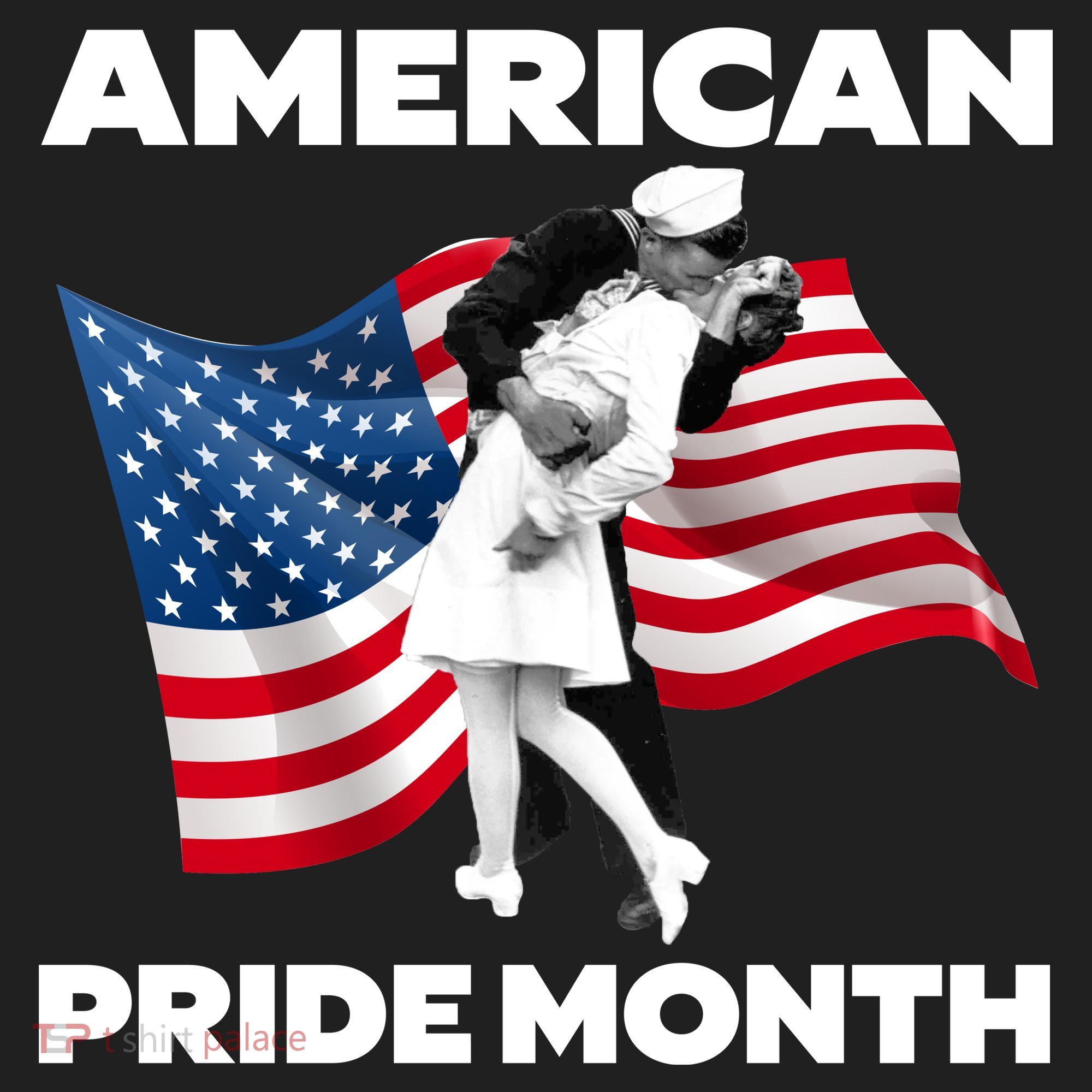 Patriotic American Pride Month Classic Wwii Soldier Kissing Nurse Beanie