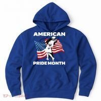 Patriotic American Pride Month Classic Wwii Soldier Kissing Nurse Hoodie thumb 0