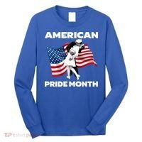 Patriotic American Pride Month Classic Wwii Soldier Kissing Nurse Long Sleeve Shirt thumb 0