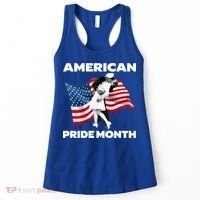 Patriotic American Pride Month Classic Wwii Soldier Kissing Nurse Women's Tank Top thumb 0
