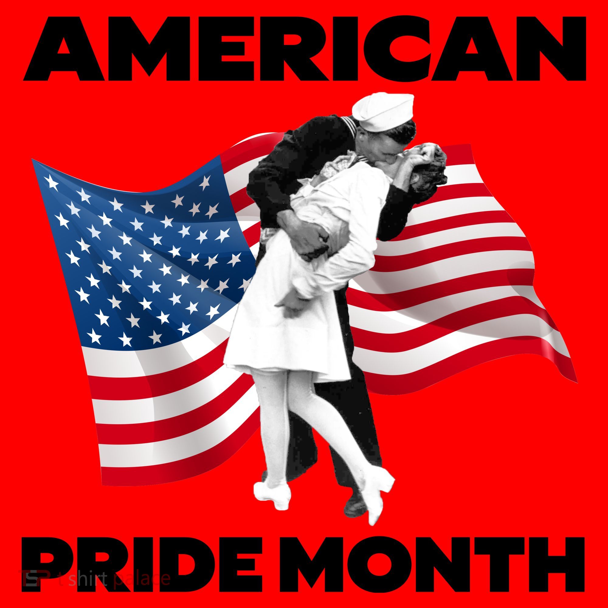 Patriotic American Pride Month Classic Wwii Soldier Kissing Nurse Santa Hat