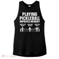 Pickleball Art Paddle Sport Pickleball Lover Ladies PosiCharge Tri-Blend Wicking Tank thumb 0