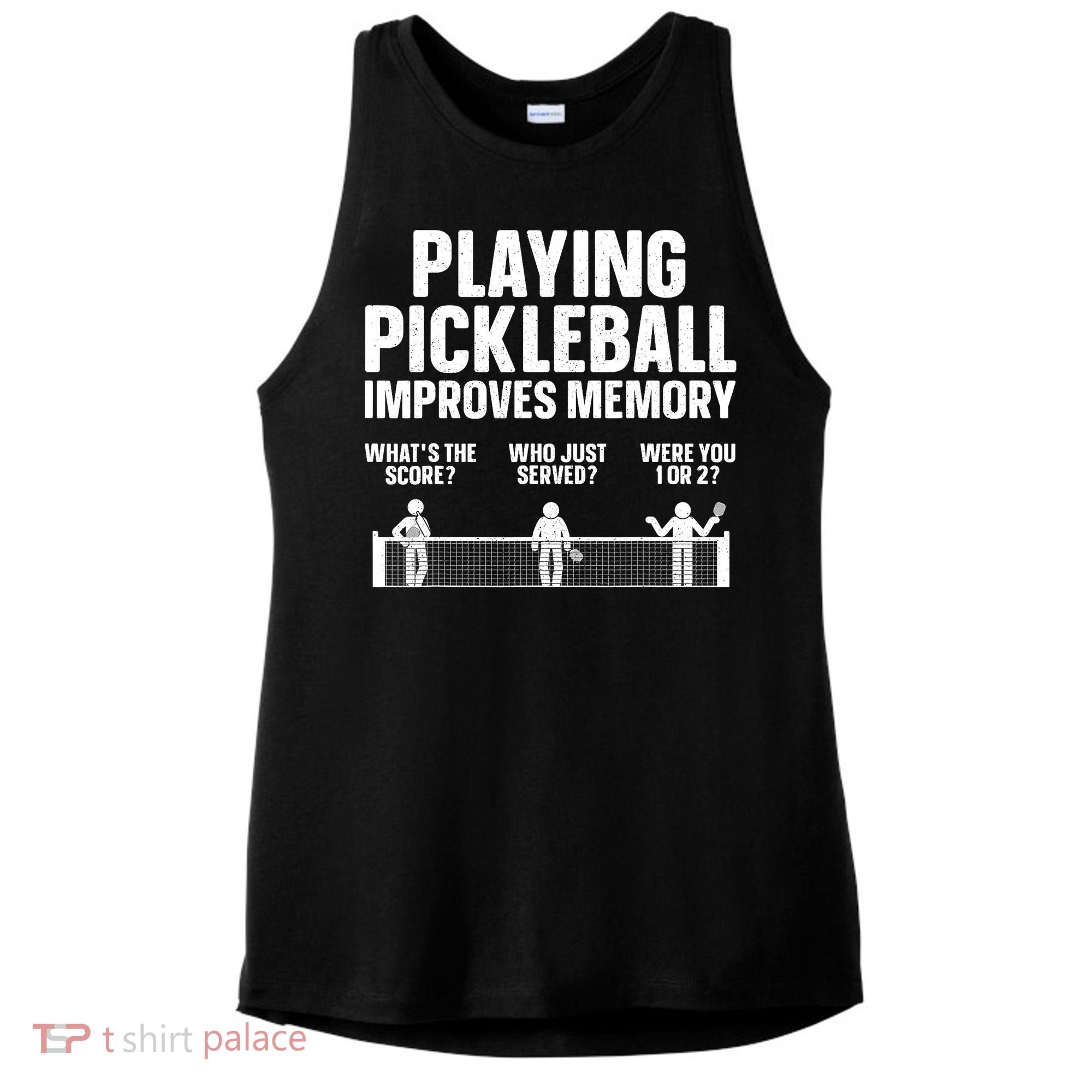 Pickleball Art Paddle Sport Pickleball Lover Ladies PosiCharge Tri-Blend Wicking Tank