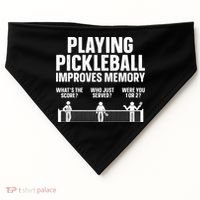 Pickleball Art Paddle Sport Pickleball Lover USA-Made Doggie Bandana thumb 0