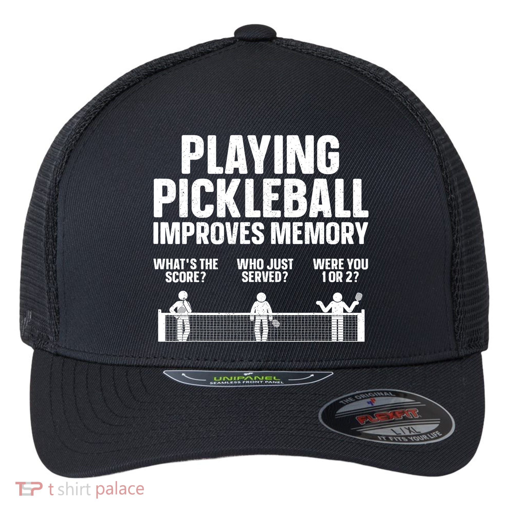 Pickleball Art Paddle Sport Pickleball Lover Flexfit Unipanel Trucker Cap