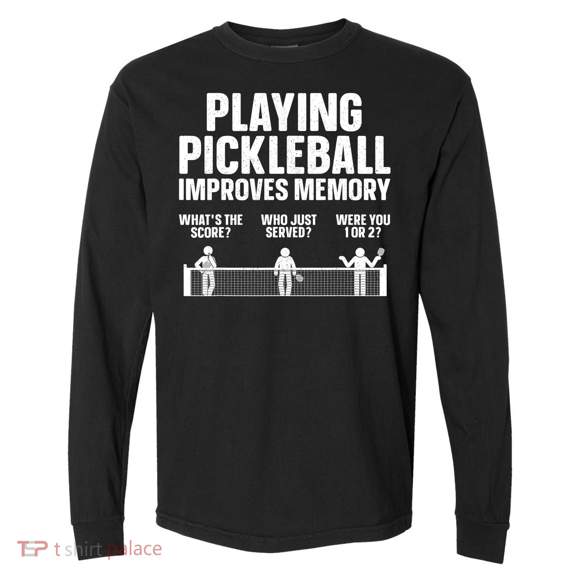 Pickleball Art Paddle Sport Pickleball Lover Comfort Colors Heavyweight Long Sleeve T-Shirt