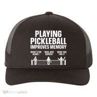 Pickleball Art Paddle Sport Pickleball Lover Yupoong Adult 5-Panel Trucker Hat thumb 0