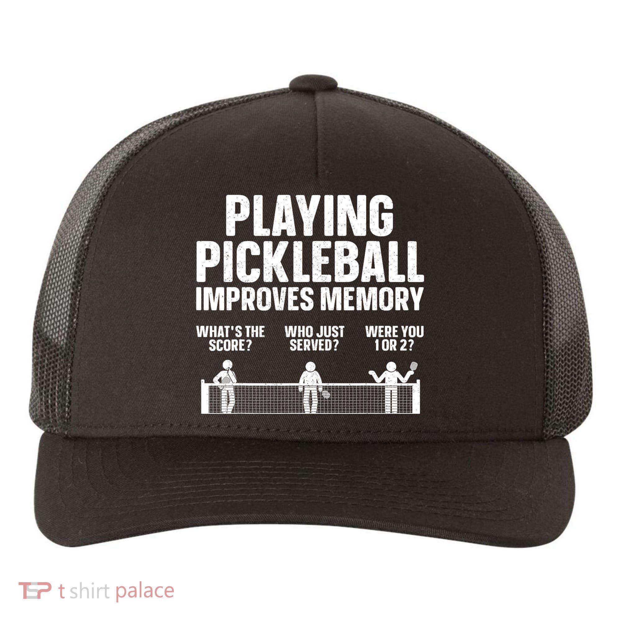 Pickleball Art Paddle Sport Pickleball Lover Yupoong Adult 5-Panel Trucker Hat