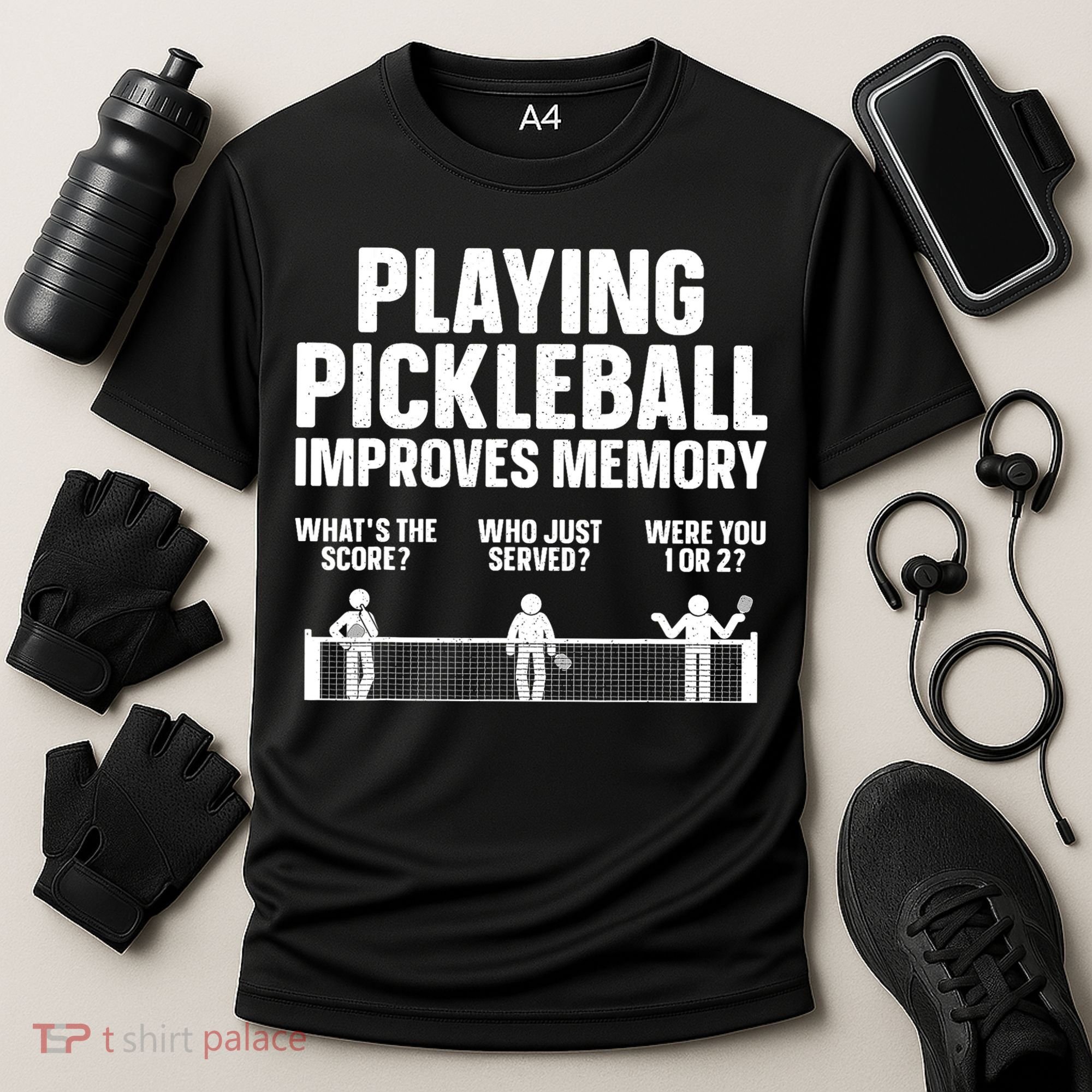 Pickleball Art Paddle Sport Pickleball Lover Cooling Performance Crew T-Shirt