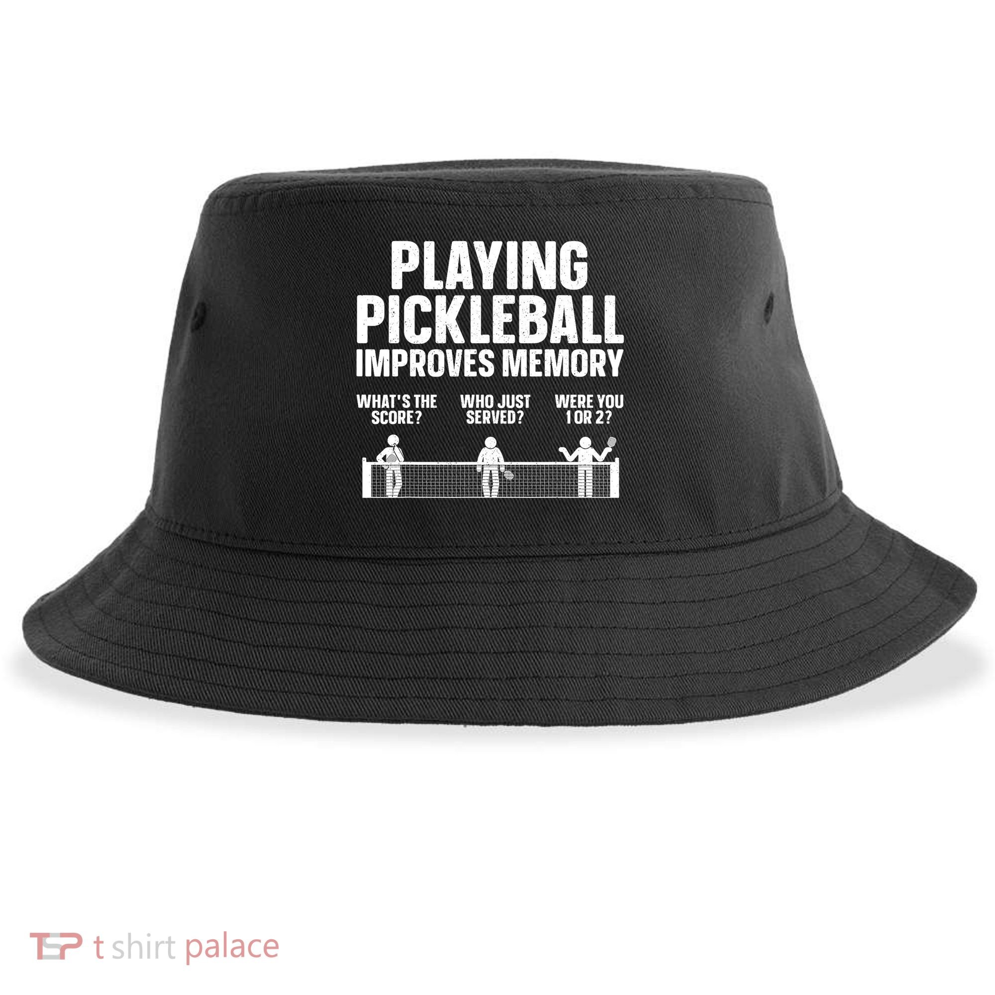 Pickleball Art Paddle Sport Pickleball Lover Sustainable Bucket Hat