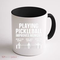 Pickleball Art Paddle Sport Pickleball Lover Coffee Mug thumb 1