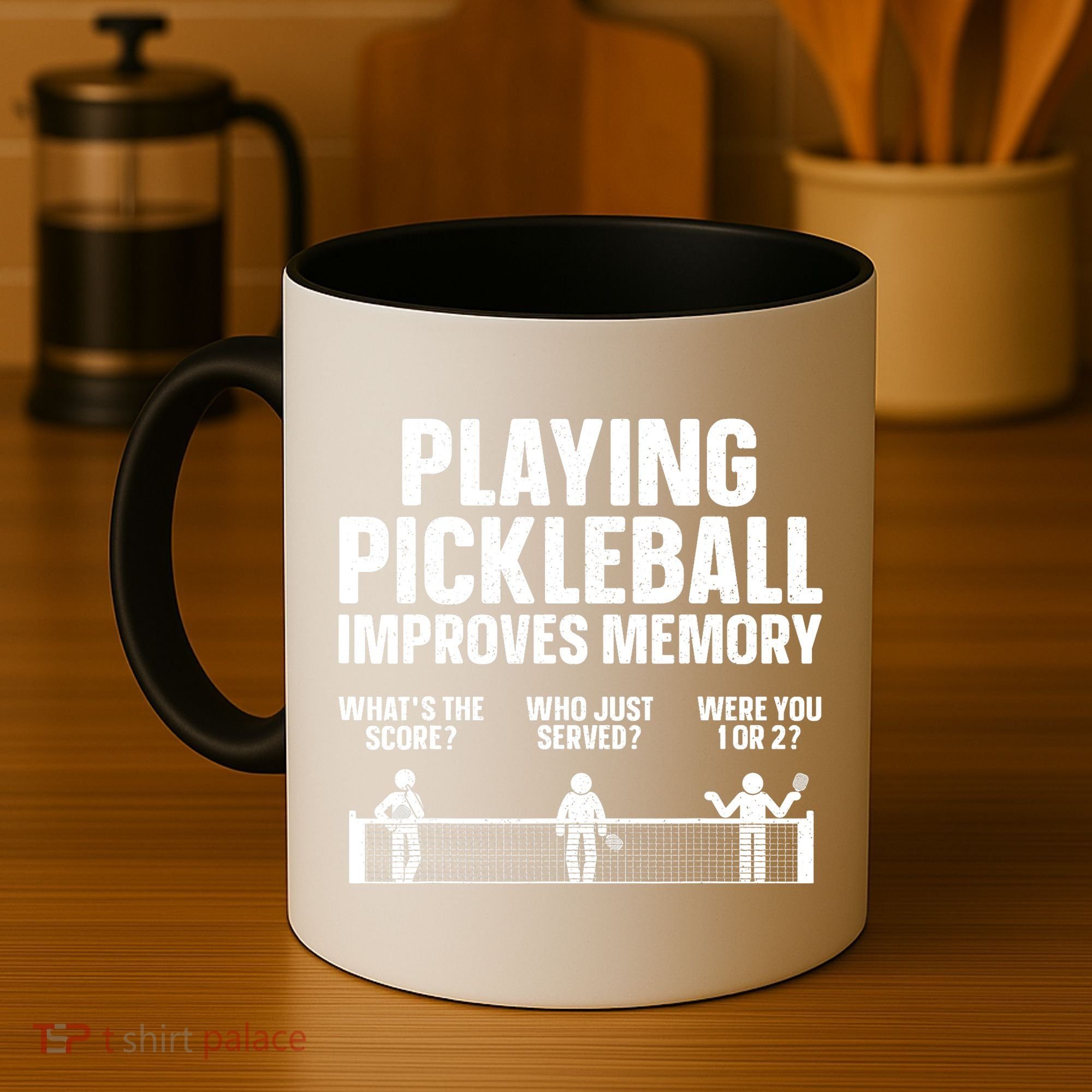 Pickleball Art Paddle Sport Pickleball Lover Coffee Mug