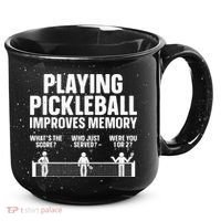 Pickleball Art Paddle Sport Pickleball Lover 15oz Campfire Ceramic Mug thumb 0