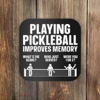 Pickleball Art Paddle Sport Pickleball Lover Coaster thumb 0