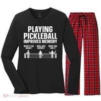 Pickleball Art Paddle Sport Pickleball Lover Women's Long Sleeve Flannel Pajama Set  thumb 0