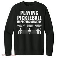 Pickleball Art Paddle Sport Pickleball Lover V.I.T. Fleece Crew Sweatshirt thumb 0