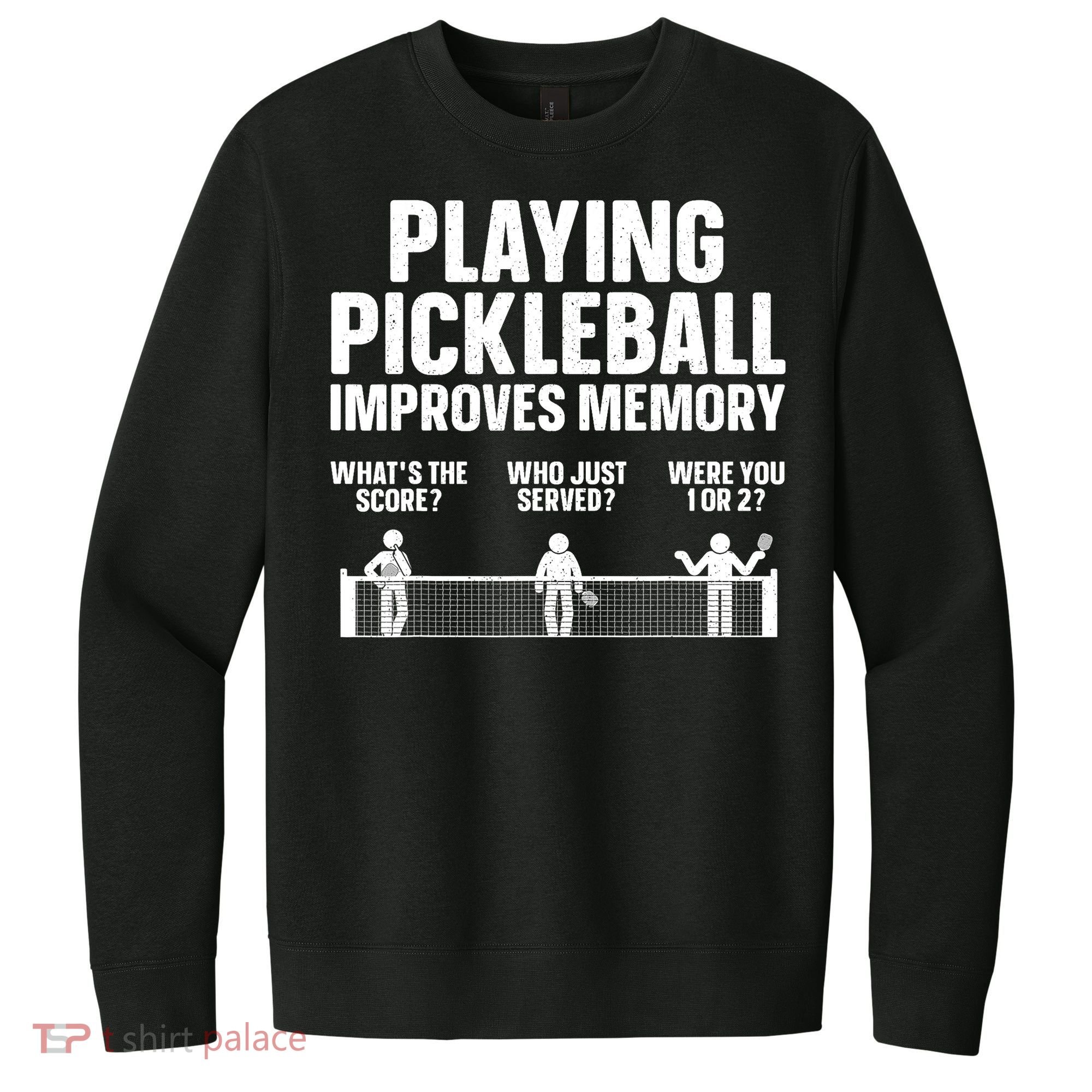 Pickleball Art Paddle Sport Pickleball Lover V.I.T. Fleece Crew Sweatshirt