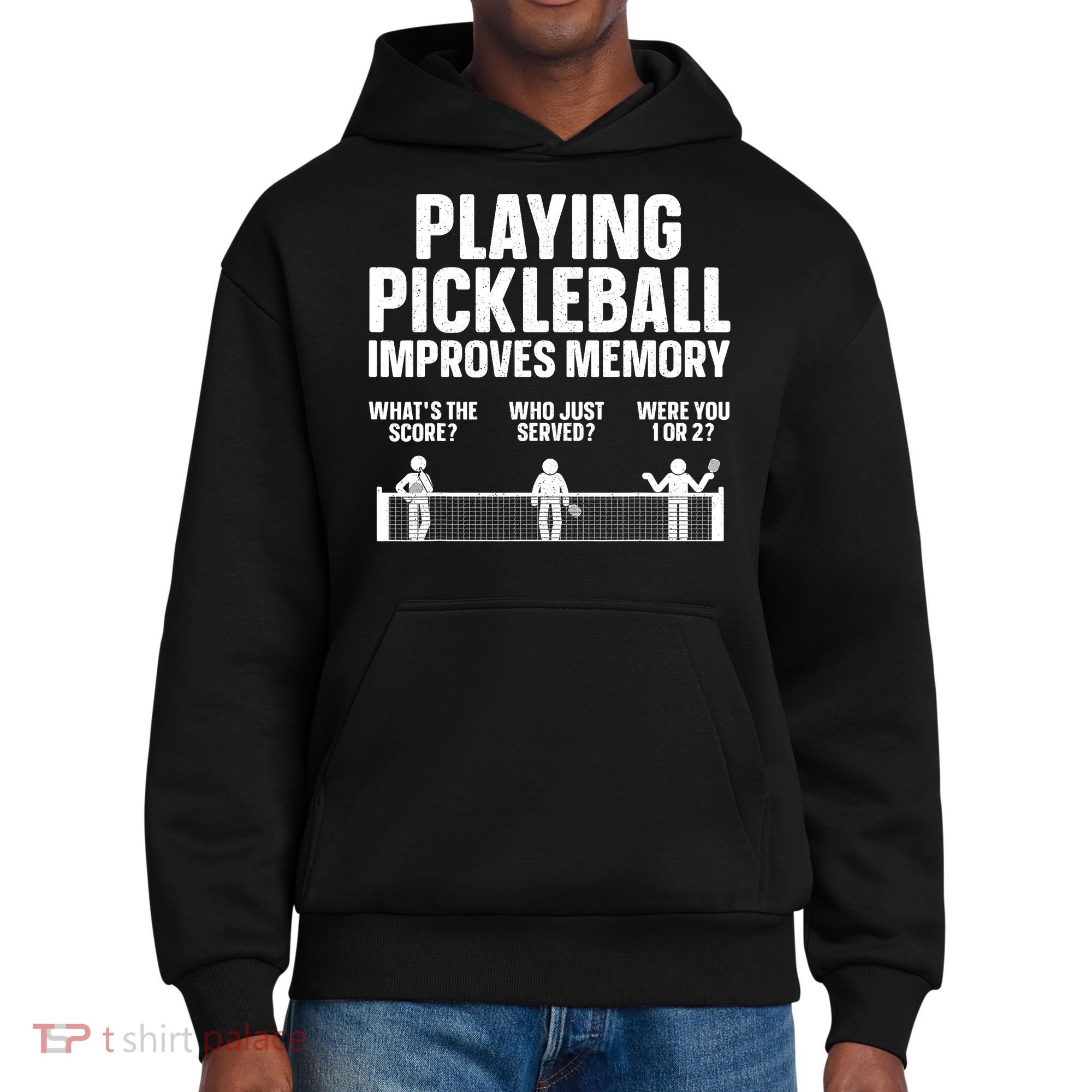 Pickleball Art Paddle Sport Pickleball Lover District V.I.T. Heavyweight Hoodie