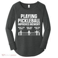 Pickleball Art Paddle Sport Pickleball Lover Women's Perfect Tri Tunic Long Sleeve Shirt thumb 0
