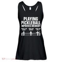 Pickleball Art Paddle Sport Pickleball Lover Ladies Essential Flowy Tank thumb 0