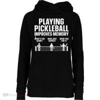 Pickleball Art Paddle Sport Pickleball Lover Womens Funnel Neck Pullover Hood thumb 0