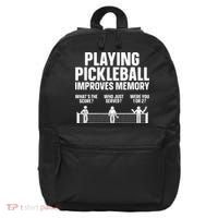 Pickleball Art Paddle Sport Pickleball Lover 16 in Basic Backpack thumb 0