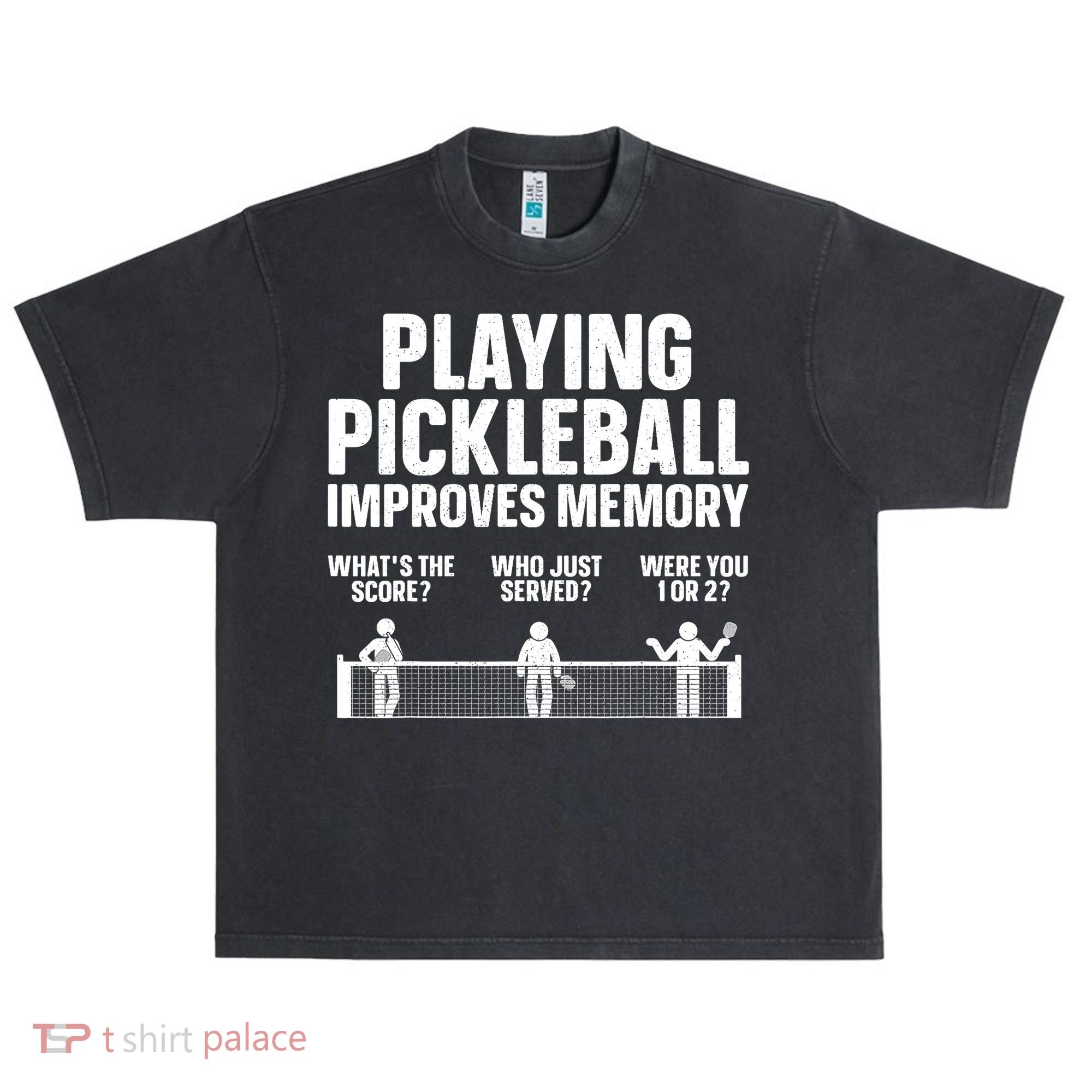 Pickleball Art Paddle Sport Pickleball Lover Urban Oversized Heavyweight T-Shirt