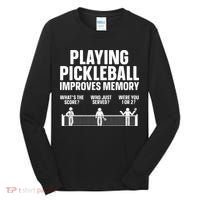 Pickleball Art Paddle Sport Pickleball Lover Tall Long Sleeve Shirt thumb 0