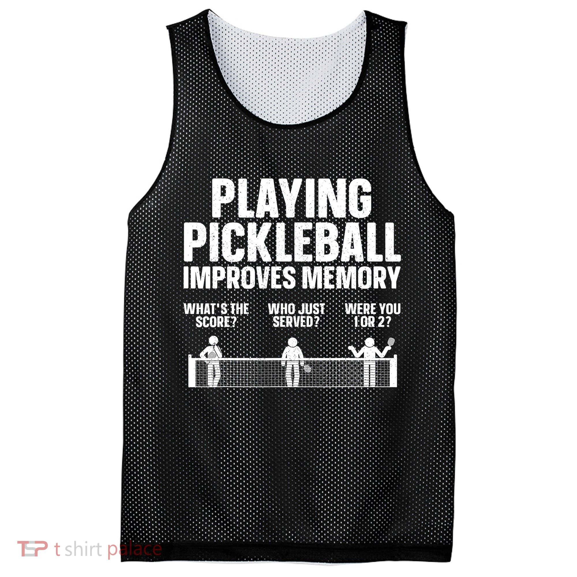 Pickleball Art Paddle Sport Pickleball Lover Mesh Reversible Basketball Jersey Tank