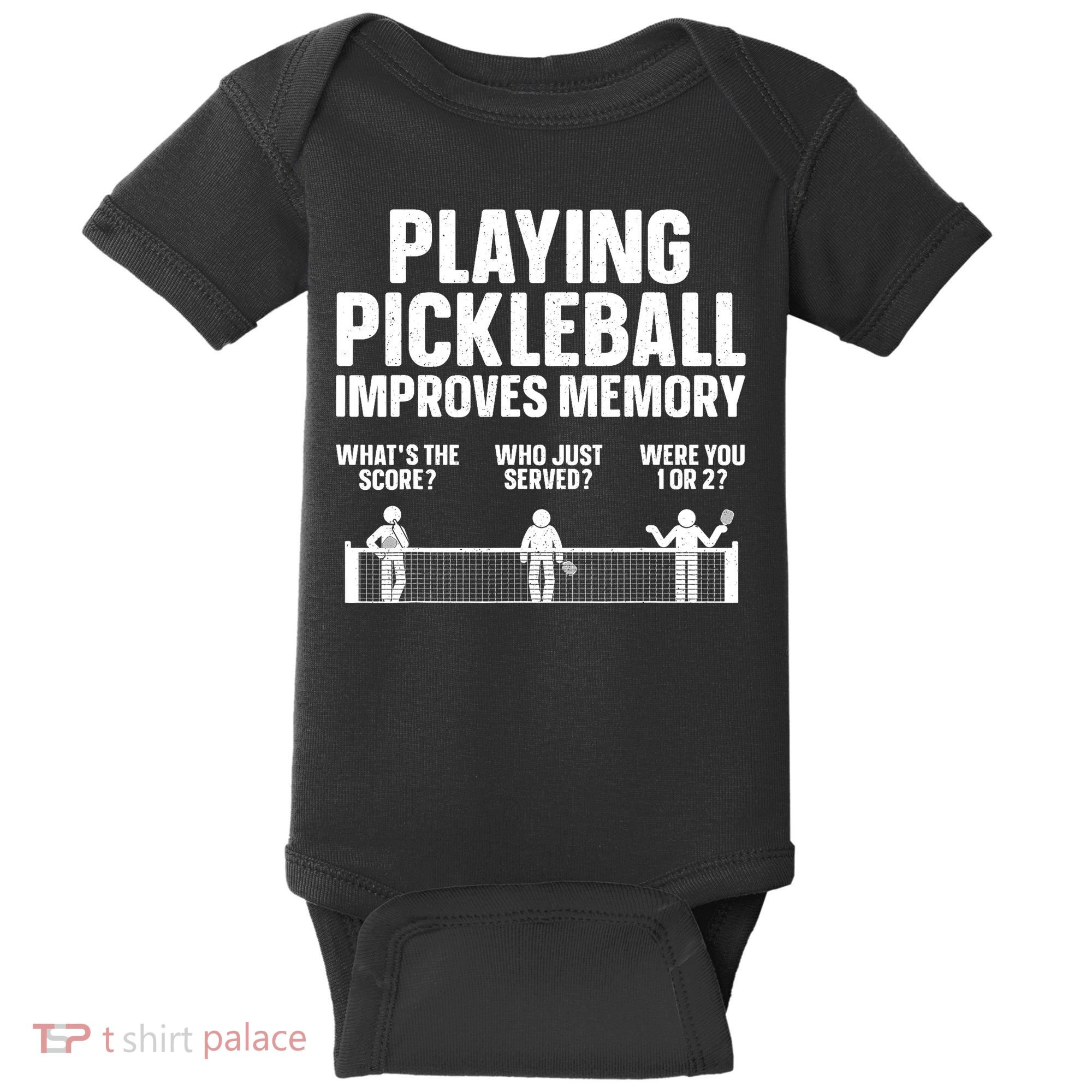 Pickleball Art Paddle Sport Pickleball Lover Baby Bodysuit