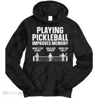 Pickleball Art Paddle Sport Pickleball Lover Tie Dye Hoodie thumb 0