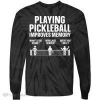 Pickleball Art Paddle Sport Pickleball Lover Tie-Dye Long Sleeve Shirt thumb 0