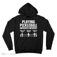 Pickleball Art Paddle Sport Pickleball Lover Tall Hoodie thumb 0